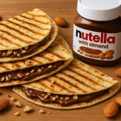 Nutella With Almond Pancake