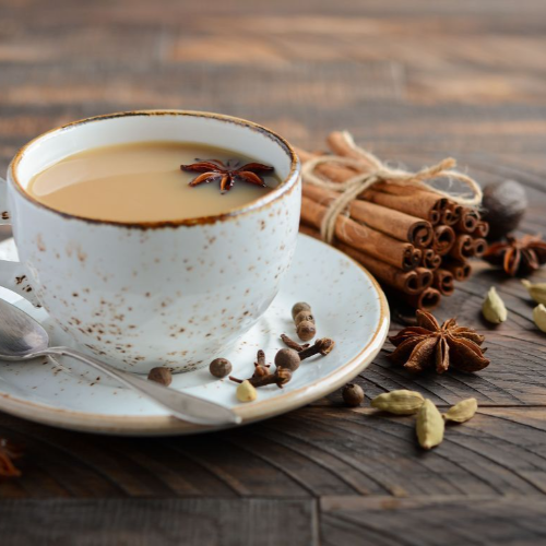 Tiger spice chai with pistachio vegan