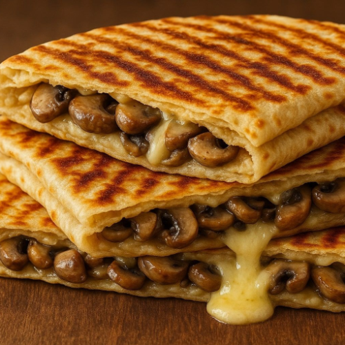 Cheese With Mushroom Pancake