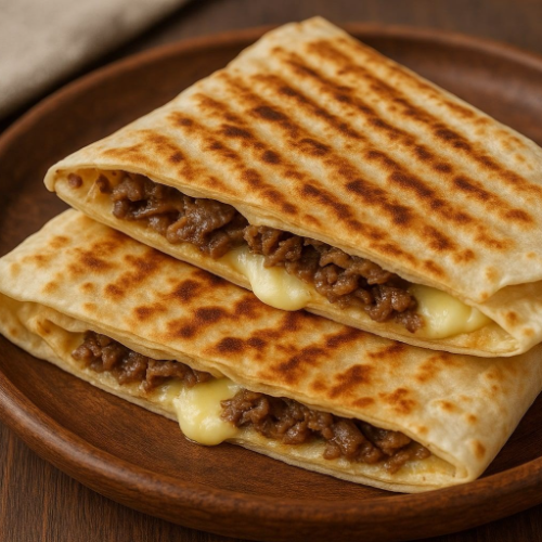 Cheese With Beef Pancake