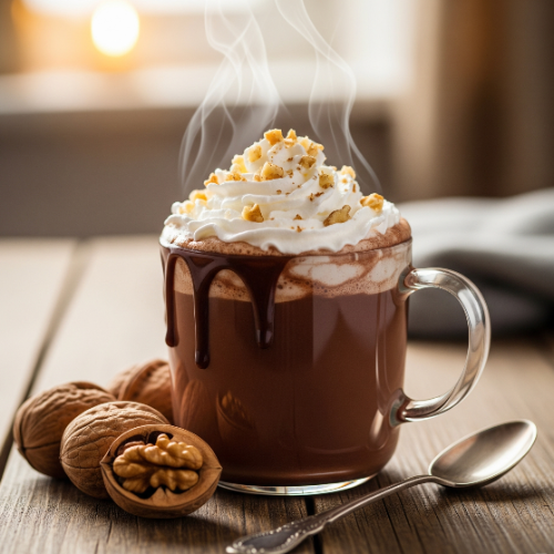 Hot Chocolate With Walnut